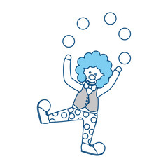 Circus clown cartoon