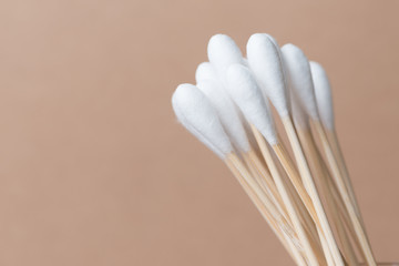 Cotton bud wood stick or cotton swab