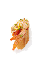 Delicious prawn snack.