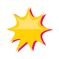 pop art splash icon vector illustration design