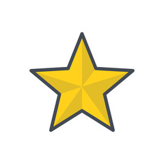 Xmas Christmas holiday colored icon star