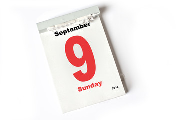 9. September 2018