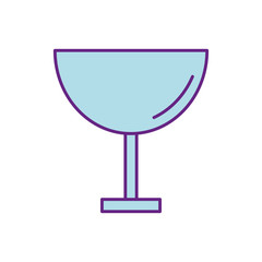 wine cup isolated icon vector illustration design