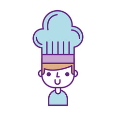 chef avatar character icon vector illustration design