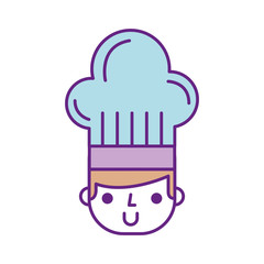 chef avatar character icon vector illustration design