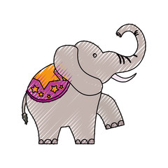 Circus elephant cartoon