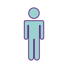 man gender silhouette isolated icon vector illustration design
