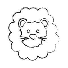 Fototapeta premium Cute lion cartoon