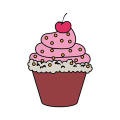 Sweet cupcake dessert