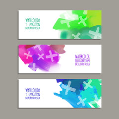 abstract acrylic style banner design.