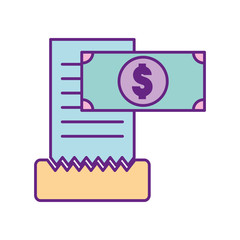 Restaurant account isolated icon vector illustration design