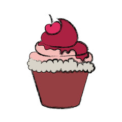 Sweet cupcake dessert