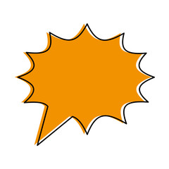 blank onomatopoeia bubble icon image