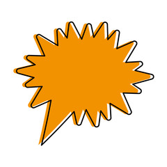 blank onomatopoeia bubble icon image