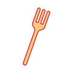 fork cutlery isolated icon vector illustration design