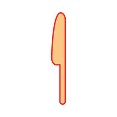 knife cutlery isolated icon vector illustration design