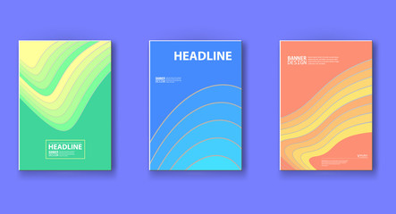 Obraz premium Minimal brochure design with strip elements.