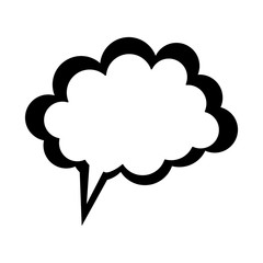 blank onomatopoeia bubble icon image