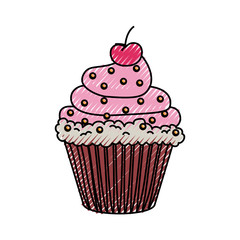 Sweet cupcake dessert