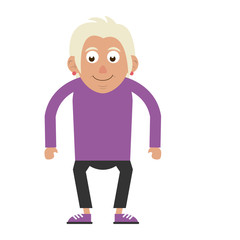 cute elderly person icon image