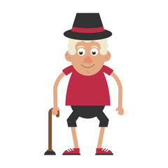 cute elderly person icon image