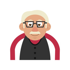 cute elderly person icon image