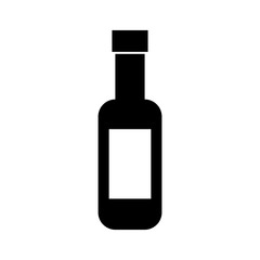 wine bottle isolated icon vector illustration design