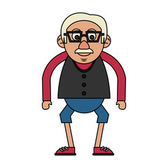 cute elderly person icon image