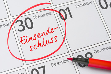 Einsendeschluss 30. November