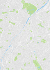 Fototapeta premium Brussels color vector city map