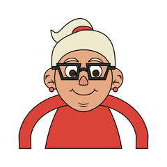 cute elderly person icon image