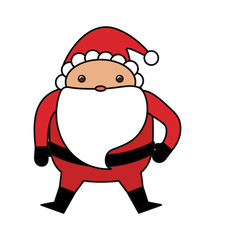 Cute santa claus cartoon