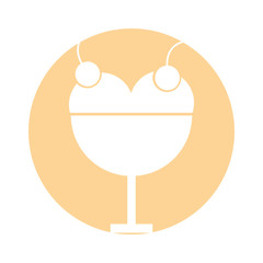 ice cream cup isolated icon vector illustration design