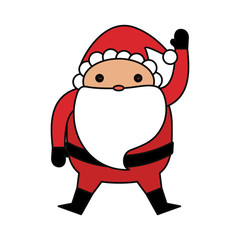Cute santa claus cartoon