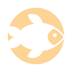 delicious fish isolated icon vector illustration design