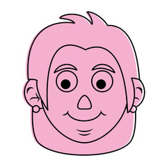 cute happy elderly woman icon image