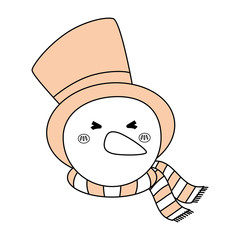 Snowman cartoon character