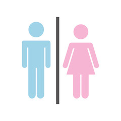 couple gender silhouette isolated icon vector illustration design