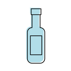 wine bottle isolated icon vector illustration design