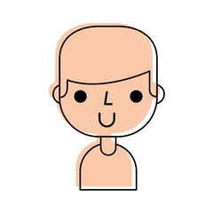 young man avatar character vector illustration design