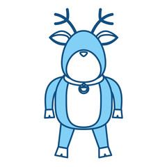 Fototapeta na wymiar Christmas reindeer cartoon