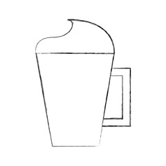 iced coffee cup isolated icon vector illustration design