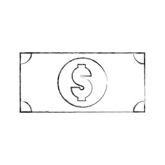 bills dollars isolated icon vector illustration design