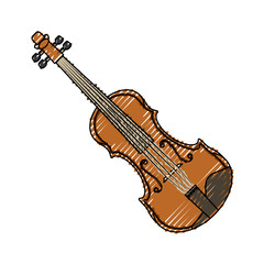 Obraz premium Violin music instrument