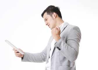 Portrait of business man isolated