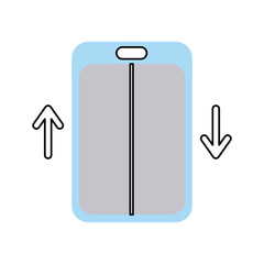 elevator service isolated icon vector illustration design