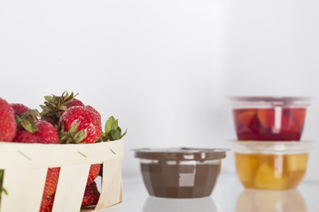 Open fridge full of fresh fruits and vegetables