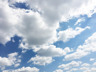 cloudy blue sky summer evening