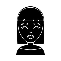 cartoon woman icon