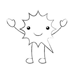 speech bubble kawaii character vector illustration design